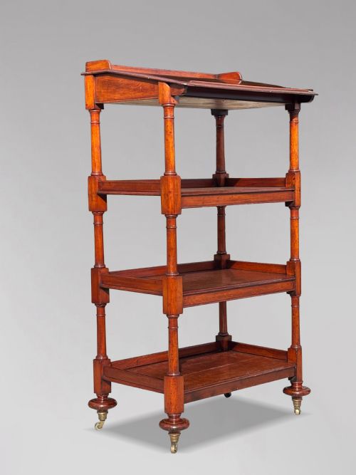 19TH CENTURY GEORGE IV MAHOGANY WHATNOT MUSIC STAND C1820 - ADDITIONAL PHOTO 6