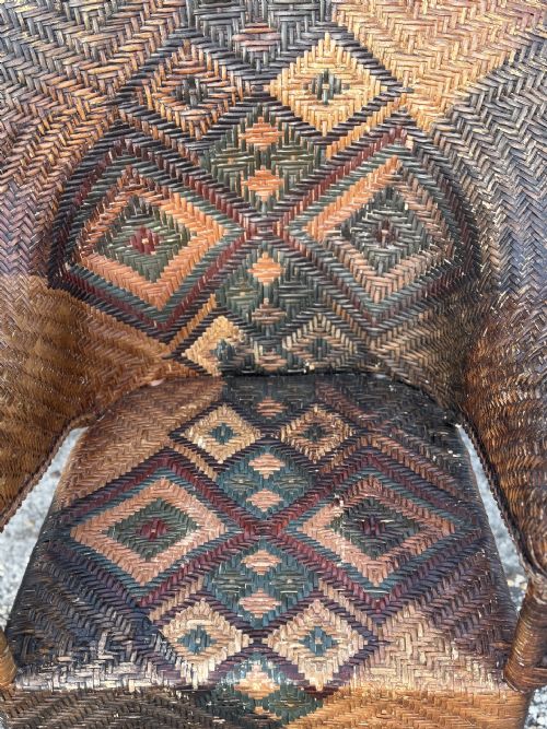 ARTS CRAFTS WICKER ARMCHAIR BY DRYAD C1920 - ADDITIONAL PHOTO 4