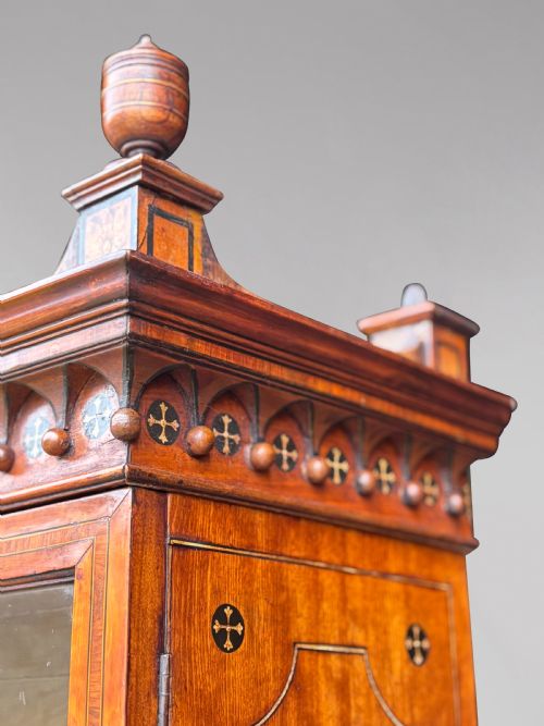 18TH CENTURY GEORGE III PERIOD INLAID SATINWOOD BUREAU BOOKCASE C1770 - ADDITIONAL PHOTO 14