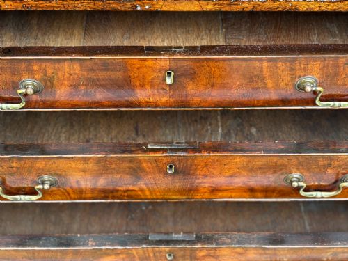 UNTOUCHED 18TH CENTURY GEORGE III PERIOD MAHOGANY BUREAU C1790 - ADDITIONAL PHOTO 5