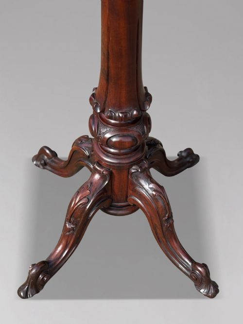 19TH CENTURY VICTORIAN WALNUT PARQUETRY TILTTOP TABLE C1860 - ADDITIONAL PHOTO 8