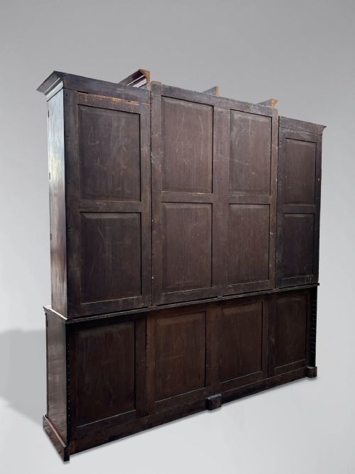 19TH CENTURY WILLIAM IV MAHOGANY LIBRARY BOOKCASE C1840 - ADDITIONAL PHOTO 3