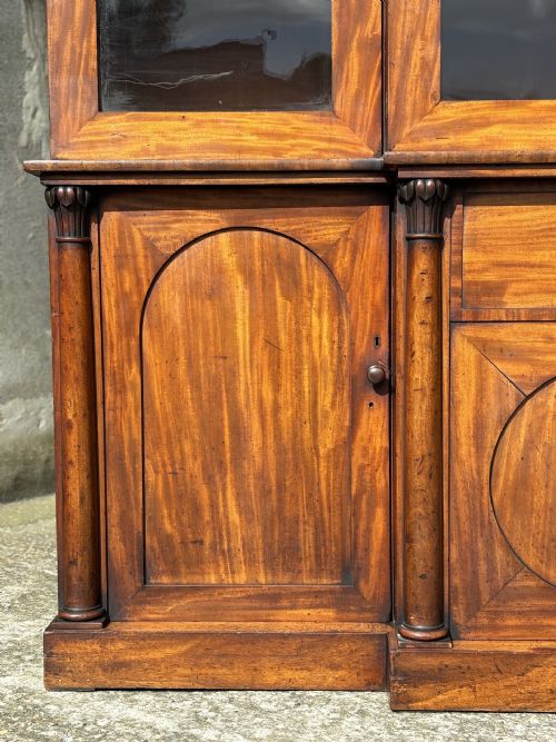 19TH CENTURY WILLIAM IV MAHOGANY LIBRARY BOOKCASE C1840 - ADDITIONAL PHOTO 6