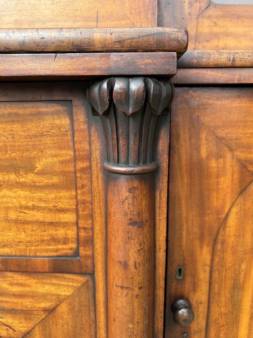 19TH CENTURY WILLIAM IV MAHOGANY LIBRARY BOOKCASE C1840 - ADDITIONAL PHOTO 8