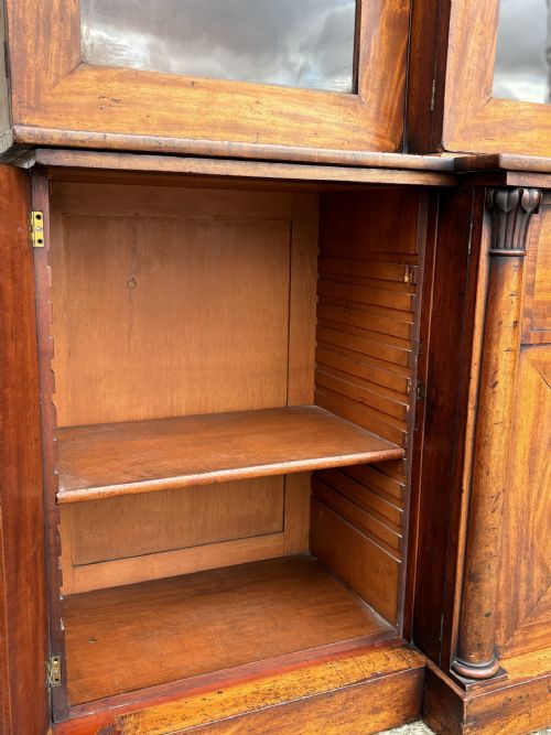 19TH CENTURY WILLIAM IV MAHOGANY LIBRARY BOOKCASE C1840 - ADDITIONAL PHOTO 10