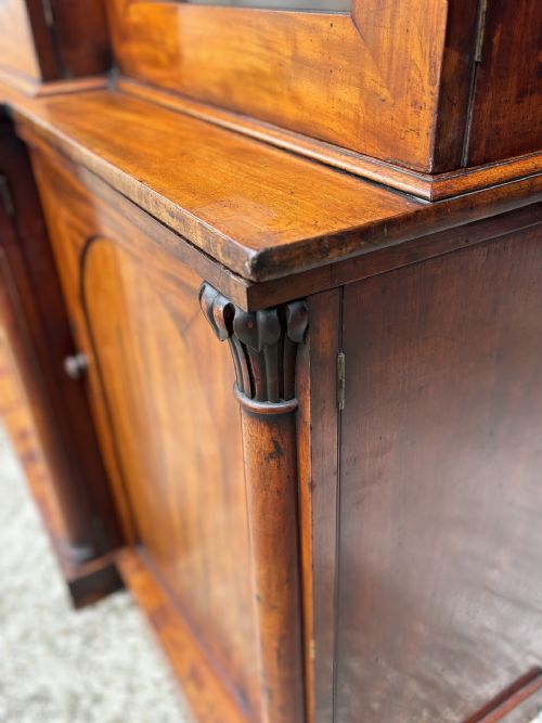 19TH CENTURY WILLIAM IV MAHOGANY LIBRARY BOOKCASE C1840 - ADDITIONAL PHOTO 12