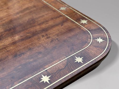 18TH CENTURY GEORGE III MAHOGANY BRASS INLAY CENTRE TABLE C1790 - ADDITIONAL PHOTO 10