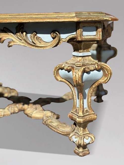 20TH CENTURY HARRODS ITALIAN PAINTED BAROQUE COFFEE TABLE - ADDITIONAL PHOTO 7