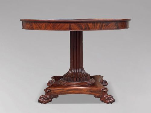 19TH CENTURY FRENCH CHARLES X MAHOGANY CENTRE TABLE C1830 - ADDITIONAL PHOTO 3