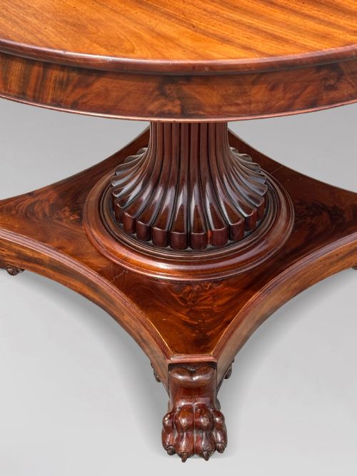19TH CENTURY FRENCH CHARLES X MAHOGANY CENTRE TABLE C1830 - ADDITIONAL PHOTO 9