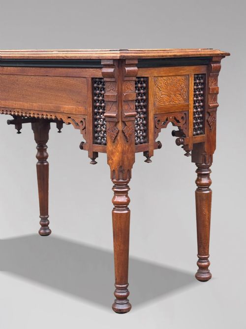 19TH CENTURY AESTHETIC MOVEMENT MOORISH INLAY TABLE C1880 - ADDITIONAL PHOTO 8