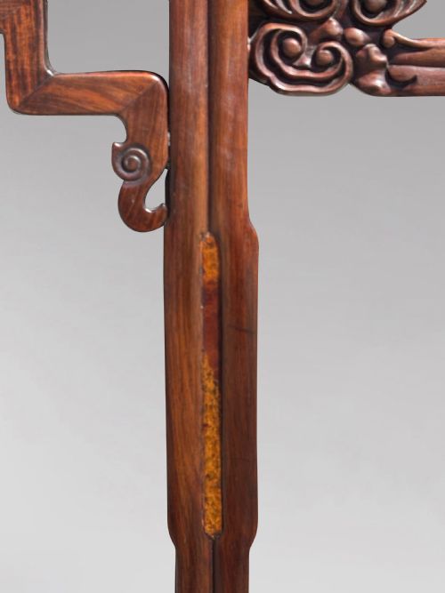 19TH CENTURY CHINESE HONGMU AMBOYNA ALTAR TABLE C1890 - ADDITIONAL PHOTO 7