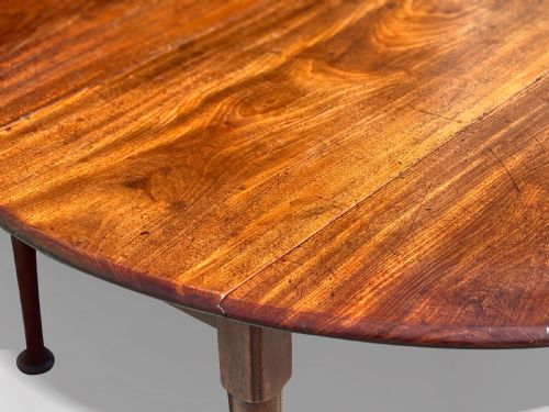 18TH CENTURY GEORGE II MAHOGANY DROPLEAF DINING TABLE C1760 - ADDITIONAL PHOTO 3