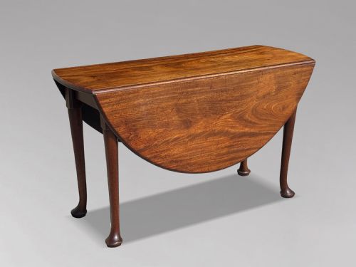 18TH CENTURY GEORGE II MAHOGANY DROPLEAF DINING TABLE C1760 - ADDITIONAL PHOTO 4