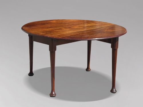 18TH CENTURY GEORGE II MAHOGANY DROPLEAF DINING TABLE C1760 - ADDITIONAL PHOTO 8