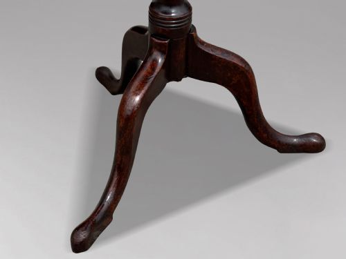 18TH CENTURY GEORGE III PERIOD MAHOGANY TRIPOD TABLE C1790 - ADDITIONAL PHOTO 2