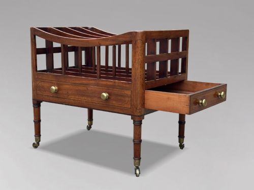 18TH CENTURY GEORGE III PERIOD MAHOGANY CANTERBURY C1790 - ADDITIONAL PHOTO 3