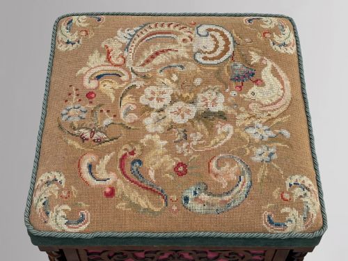 19TH CENTURY VICTORIAN PERIOD ROSEWOOD PIANO STOOL C1860 - ADDITIONAL PHOTO 3