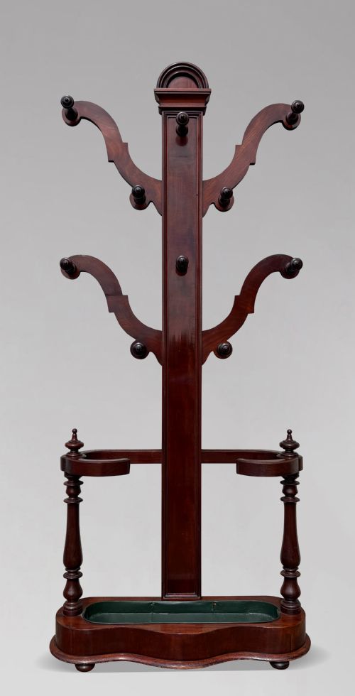 19TH CENTURY VICTORIAN PERIOD MAHOGANY HALL STAND C1870