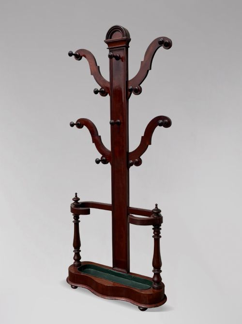 19TH CENTURY VICTORIAN PERIOD MAHOGANY HALL STAND C1870 - ADDITIONAL PHOTO 1