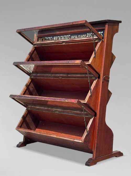 19TH CENTURY MAHOGANY MACKENZIE'S BISCUITS DISPLAY CABINET C1880 - ADDITIONAL PHOTO 2