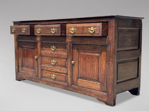 18TH CENTURY GEORGE II PERIOD OAK DRESSER BASE C1740 - ADDITIONAL PHOTO 10