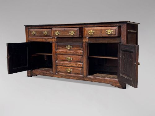 18TH CENTURY GEORGE II PERIOD OAK DRESSER BASE C1740 - ADDITIONAL PHOTO 11
