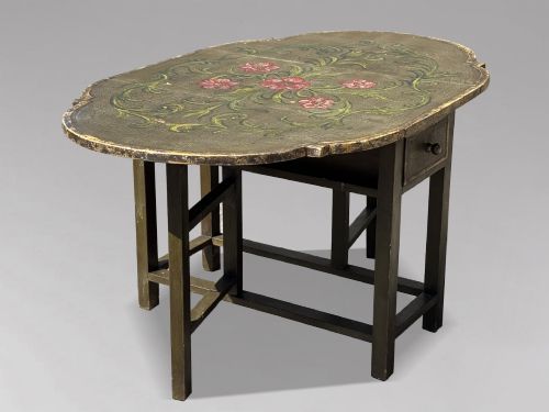 EARLY 20TH CENTURY ITALIAN GREEN PAINTED DROPLEAF TABLE - ADDITIONAL PHOTO 6