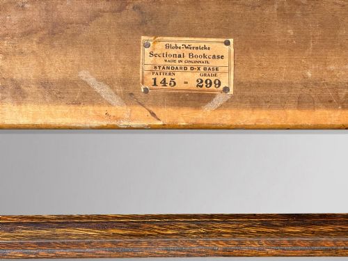 19TH CENTURY TALL OAK GLOBE WERNICKE BOOKCASE C1890 - ADDITIONAL PHOTO 7