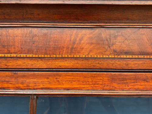 18TH CENTURY GEORGE III PERIOD OAK CORNER CUPBOARD C1780 - ADDITIONAL PHOTO 13