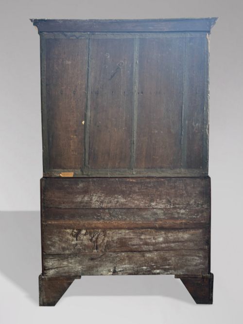 18TH CENTURY GEORGE II PERIOD WALNUT CHEST ON CHEST C1740 - ADDITIONAL PHOTO 6