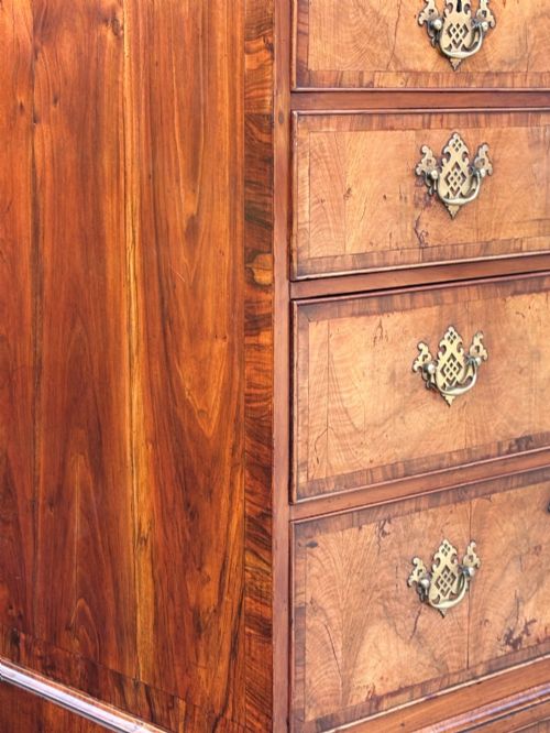 18TH CENTURY GEORGE II PERIOD WALNUT CHEST ON CHEST C1740 - ADDITIONAL PHOTO 9