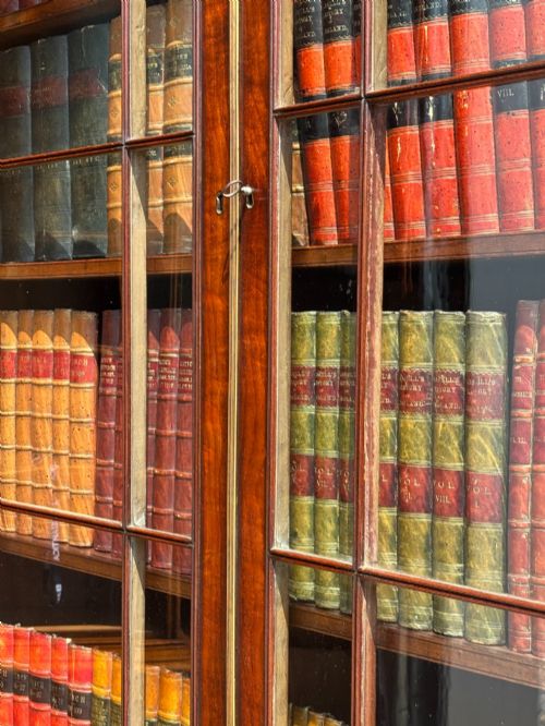 18TH CENTURY GEORGE III PERIOD TALL MAHOGANY BOOKCASE C1780 - ADDITIONAL PHOTO 6