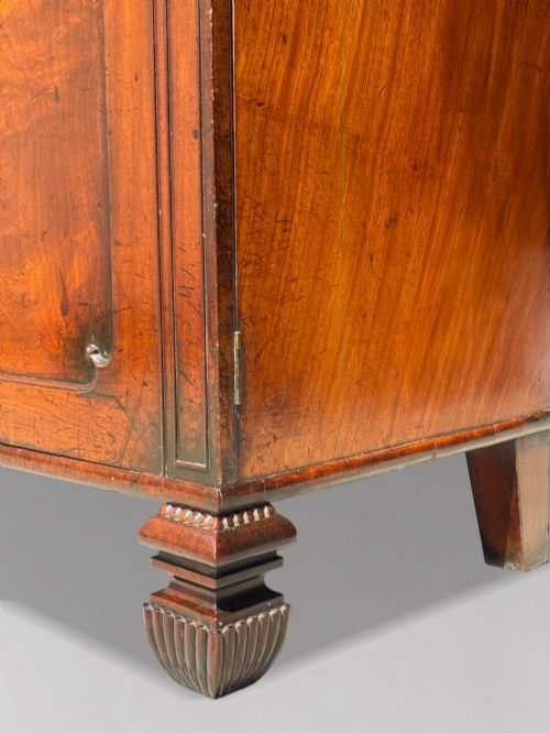 18TH CENTURY GEORGE III PERIOD TALL MAHOGANY BOOKCASE C1780 - ADDITIONAL PHOTO 8