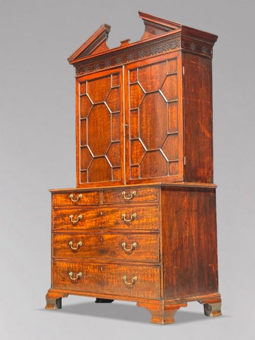 18th Century George III Thomas Chippendale Mahogany Bookcase, C1770