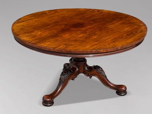19th Century William IV Period Rosewood Centre Table, C1835