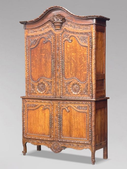 18th Century Louis XVI Oak Buffet Deux Corps Normandy, C1790