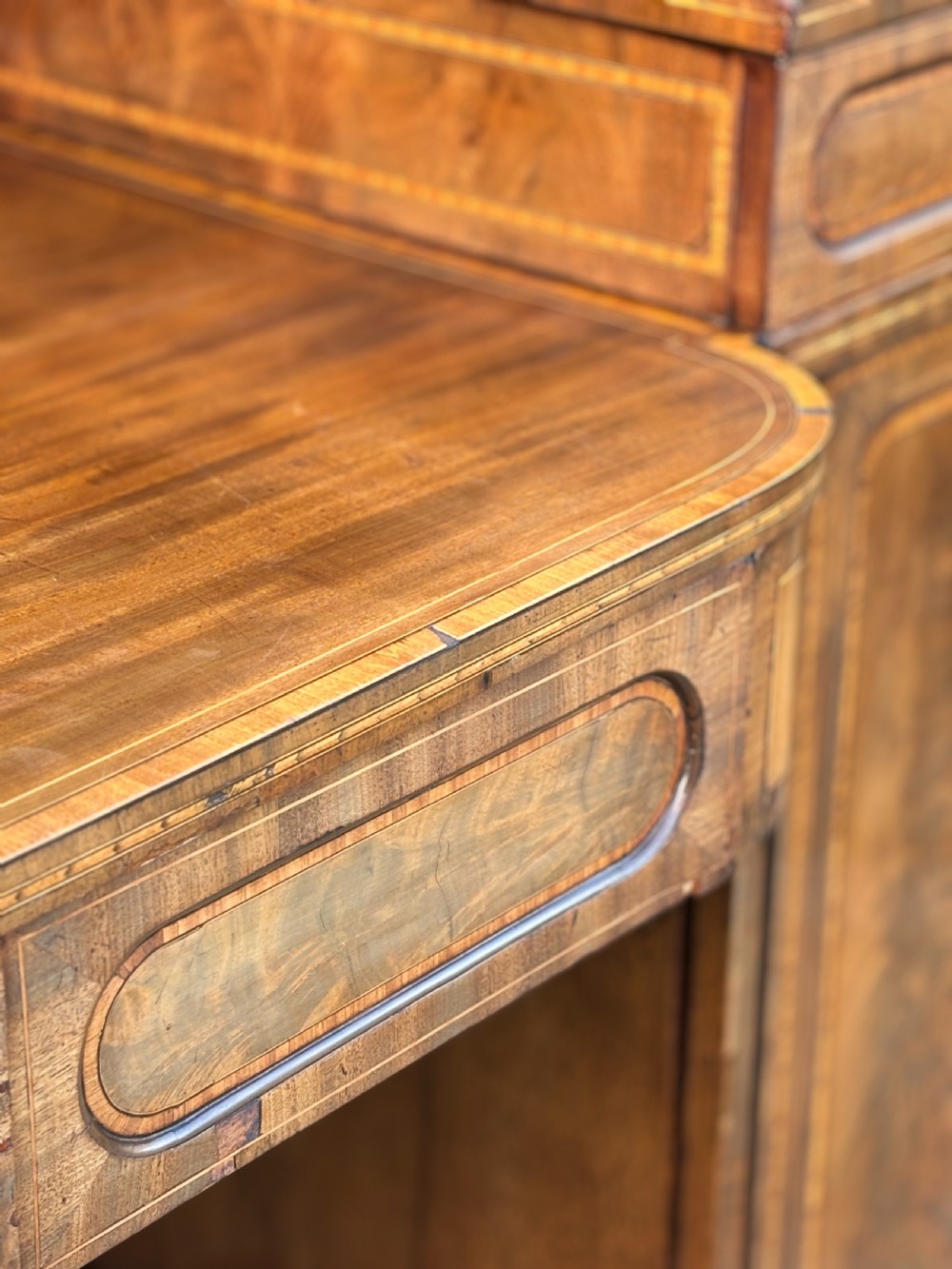 18TH CENTURY GEORGE III PERIOD MAHOGANY PEDESTAL SIDEBOARD View VII