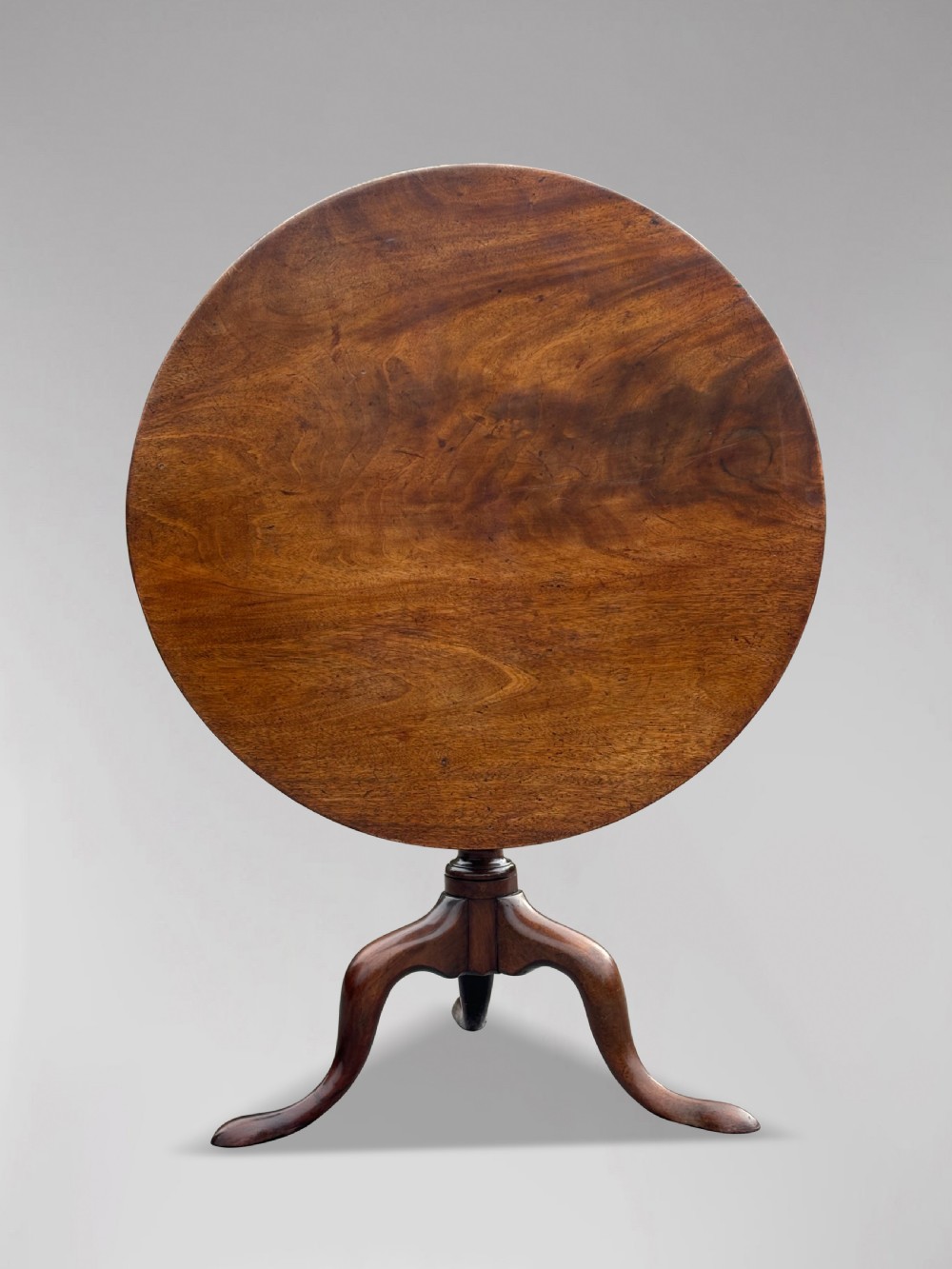 18TH CENTURY GEORGE III MAHOGANY TILT-TOP TRIPOD TABLE View VIII