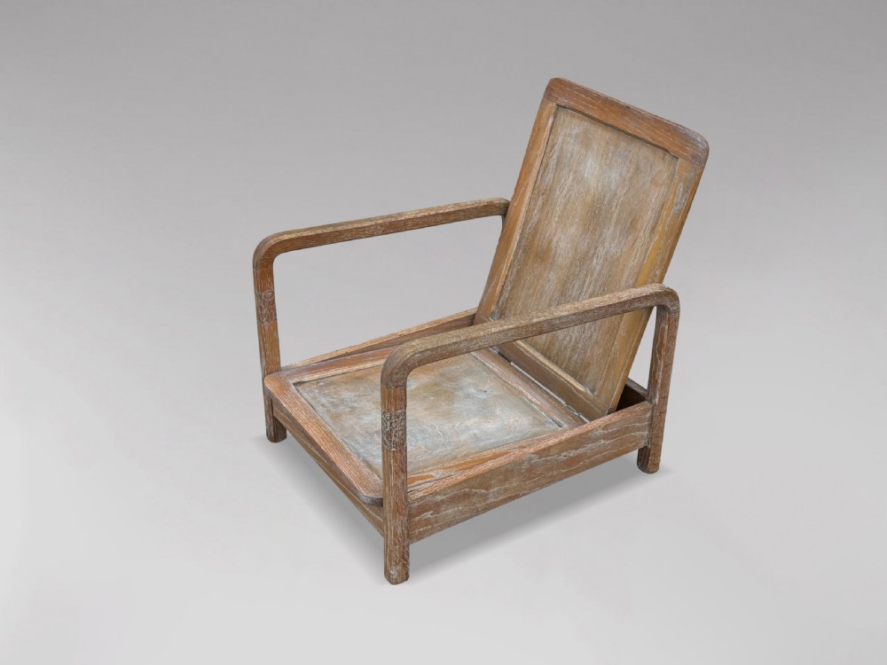 PAIR OF RECLINING ARMCHAIRS IN THE MANNER OF LIBERTY & CO View XI