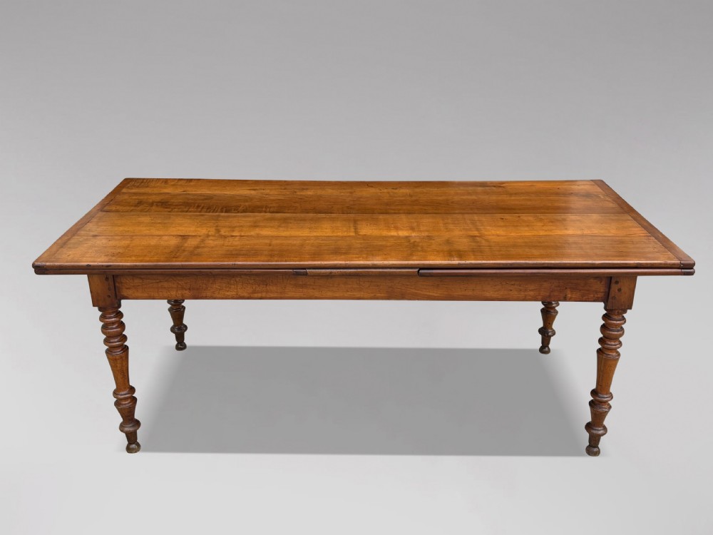 19TH CENTURY FRENCH FRUITWOOD FARMHOUSE DINING TABLE, C1860