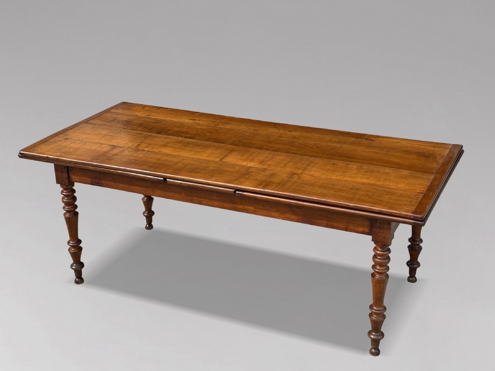 19TH CENTURY FRENCH FRUITWOOD FARMHOUSE DINING TABLE, C1860 View II