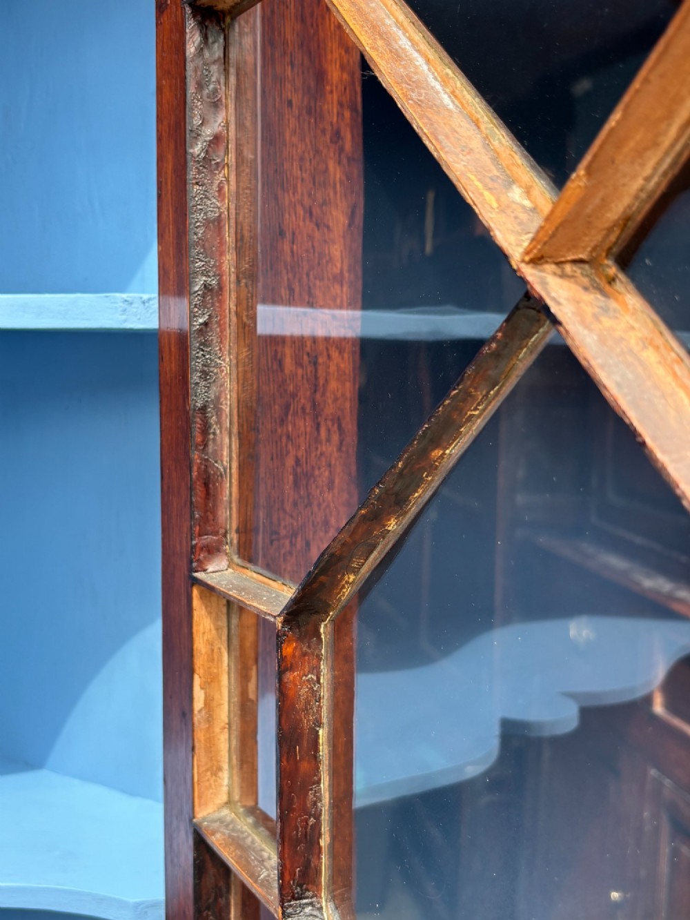 18TH CENTURY GEORGE III PERIOD OAK CORNER CUPBOARD, C1780 View XII