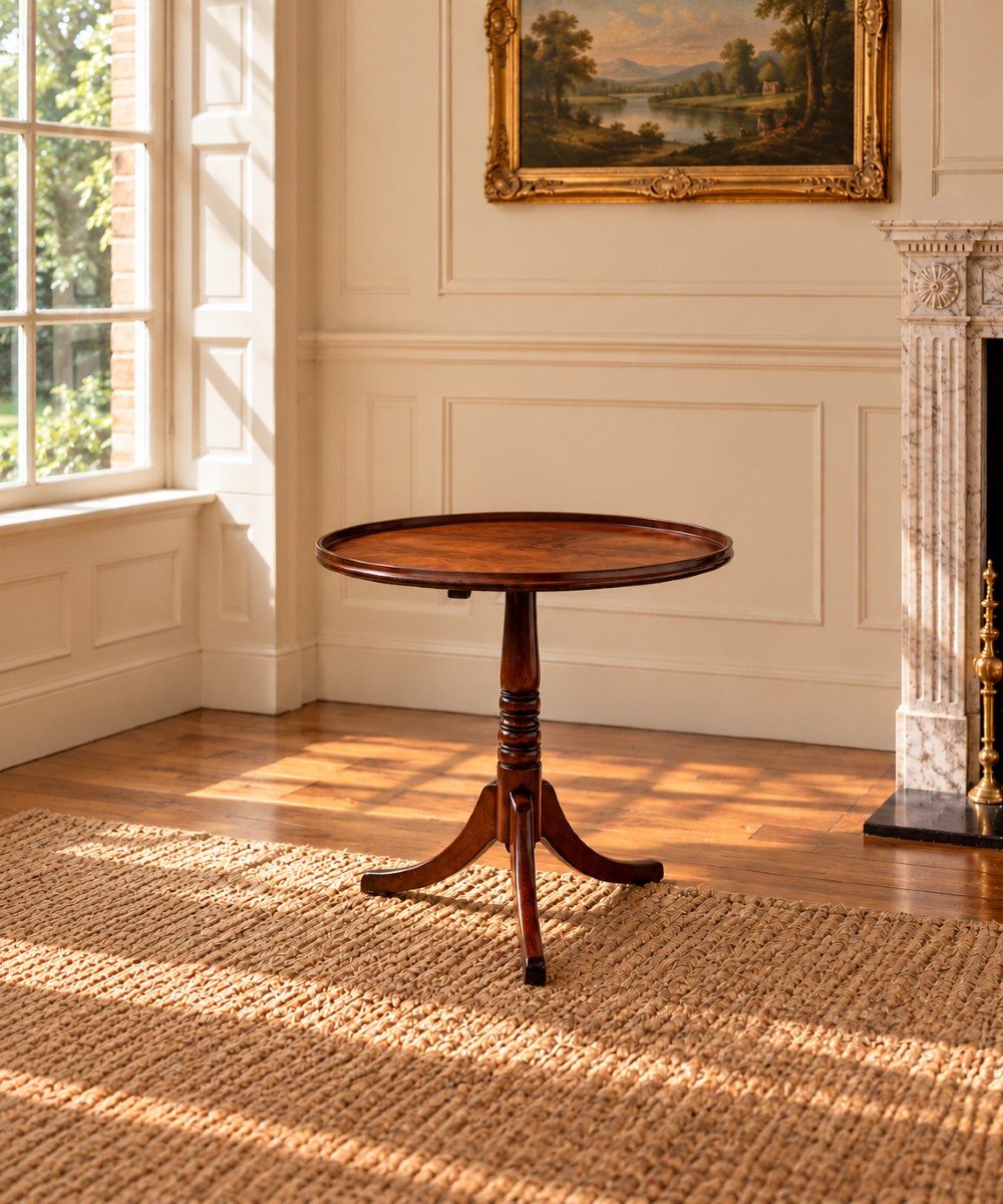 18TH CENTURY GEORGE III PERIOD MAHOGANY TRIPOD TABLE, C1790 View IX