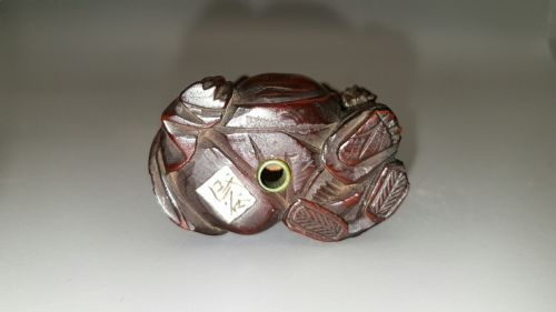 JAPANESE MEIJI 19THC BOXWOOD NETSUKE OF HOTEI KARAKO SIGNED MINKOKU - ADDITIONAL PHOTO 4
