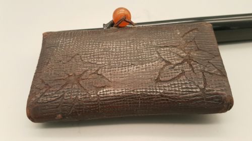 JAPANESE MEIJI 19THC SMOKING ENSEMBLE OF TOBACCO POUCH PIPE AND PIPECASE - ADDITIONAL PHOTO 6