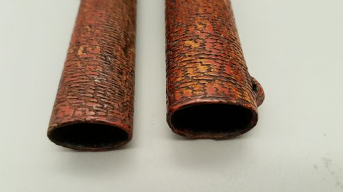 BEAUTIFUL JAPANESE MEIJI 19THC WOVEN BAMBOO PIPECASE AND SILVERBAMBOO PIPE - ADDITIONAL PHOTO 2