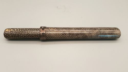 RARE JAPANESE MEIJI 19THC SHAGREEN PIPECASE - ADDITIONAL PHOTO 2