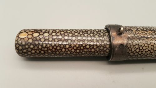 RARE JAPANESE MEIJI 19THC SHAGREEN PIPECASE - ADDITIONAL PHOTO 3