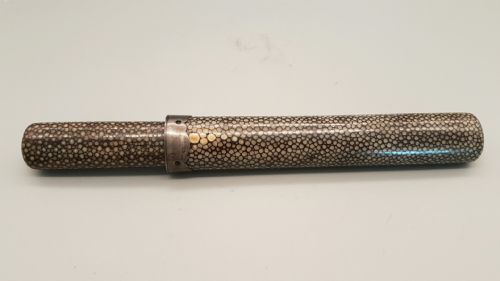 RARE JAPANESE MEIJI 19THC SHAGREEN PIPECASE - ADDITIONAL PHOTO 4